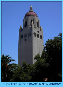 Stanford Hoover Tower - Click for larger image in new window